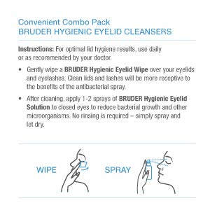 Bruder eyelid care pack on bathroom counter for daily use