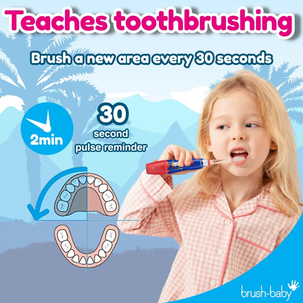 30-second brushing reminders on KidzSonic toothbrush