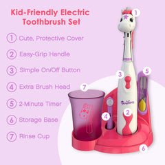 Two replacement brush heads included