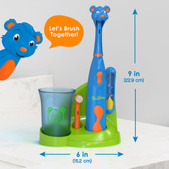 Brusheez stand with brush components