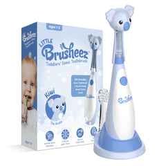 Front view of Brusheez Toddlers Sonic Toothbrush featuring Kiwi the Koala character