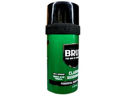 BRUT Classic Round Deodorant Stick being applied for daily freshness.