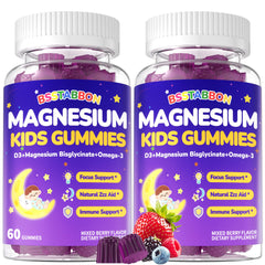BSSTABBON Kid's Magnesium Glycinate Gummies 120-count bottle on display