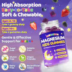 Daily dosage guidance for ages 4-13 and 14+ on packaging