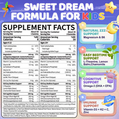 Front label of BSSTABBON Kids Magnesium Glycinate Gummies