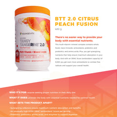 Serving scoop of Tangy Tangerine 2.0 powder