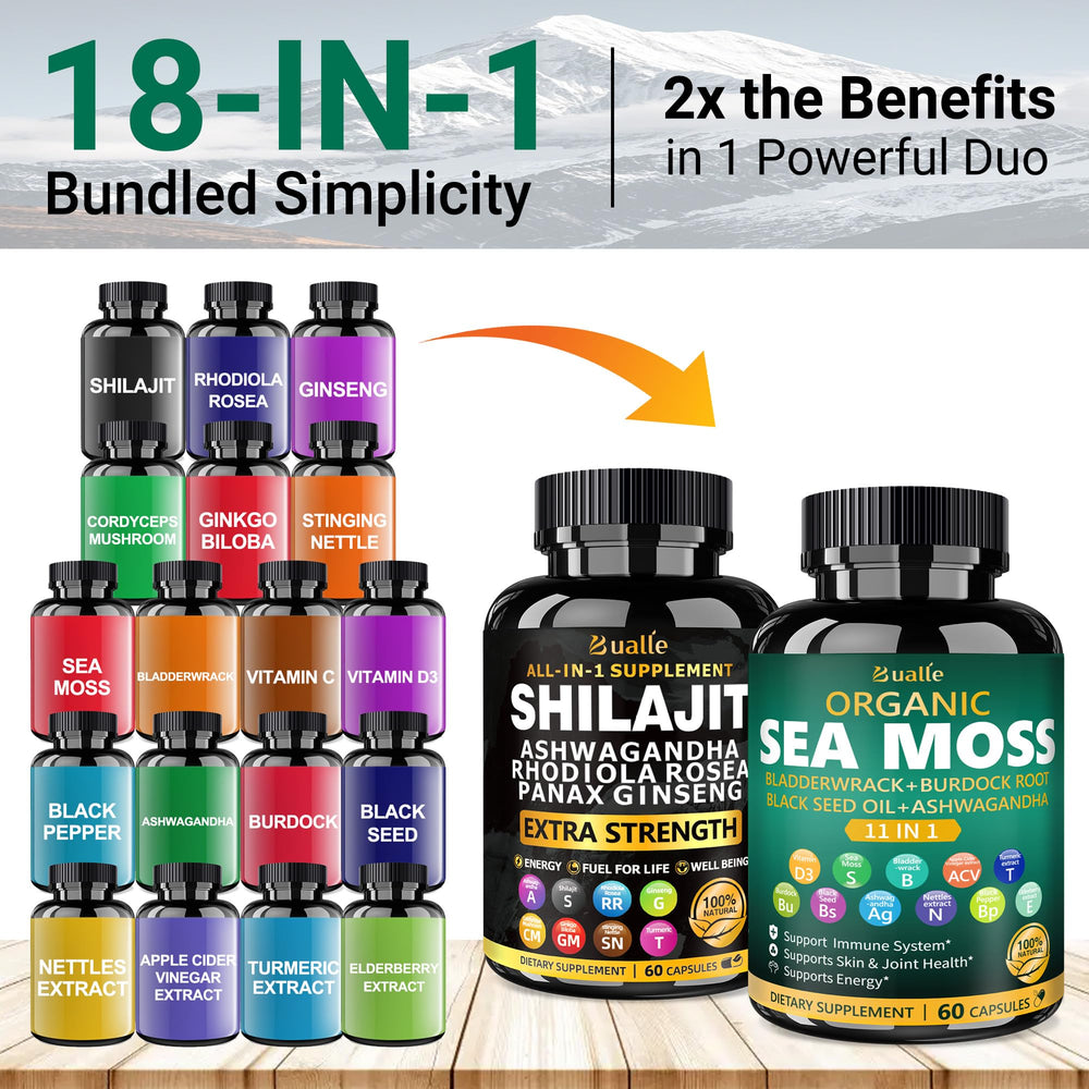 Bualle packaging box front displaying organic herbal blend