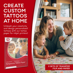 BubblePop! inkjet printing demo on tattoo paper for at-home customization