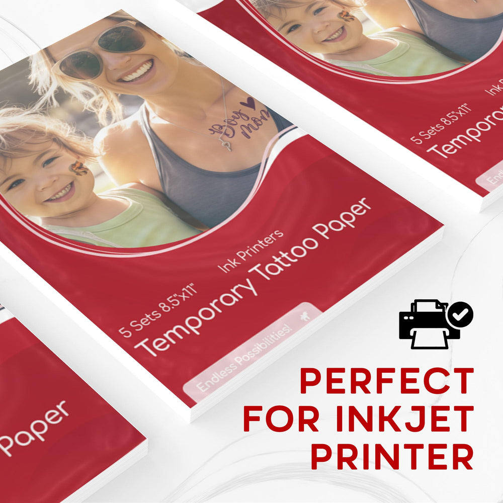 BubblePop! standard size 8-5x11 in tattoo paper sheets fit printers