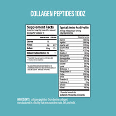Ingredients and certifications for BUBS Naturals Collagen Peptides