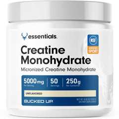 Bucked Up creatine monohydrate container label