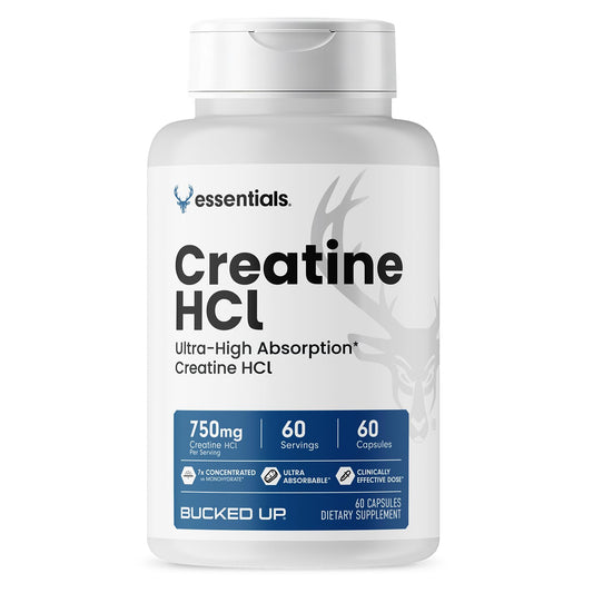 Bucked Up Creatine HCl 750mg bottle front view