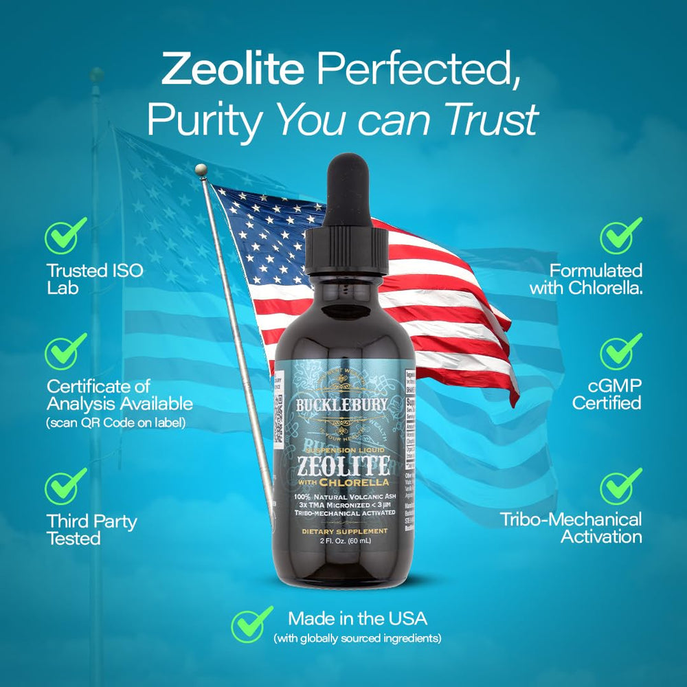 All-natural zeolite formula manufactured in the USA