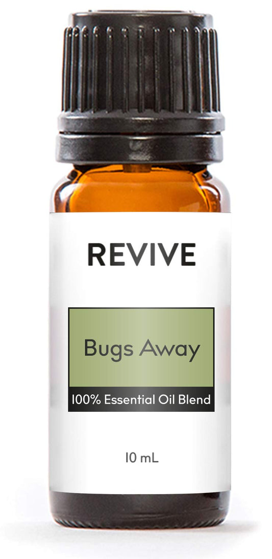 Bugs Away Essential Oil Blend bottle with dropper cap