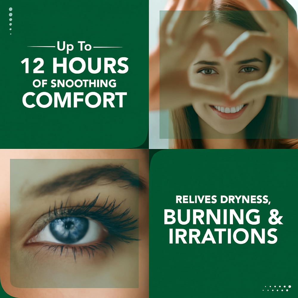 Vitamin B6 infusion visible in the eye drops