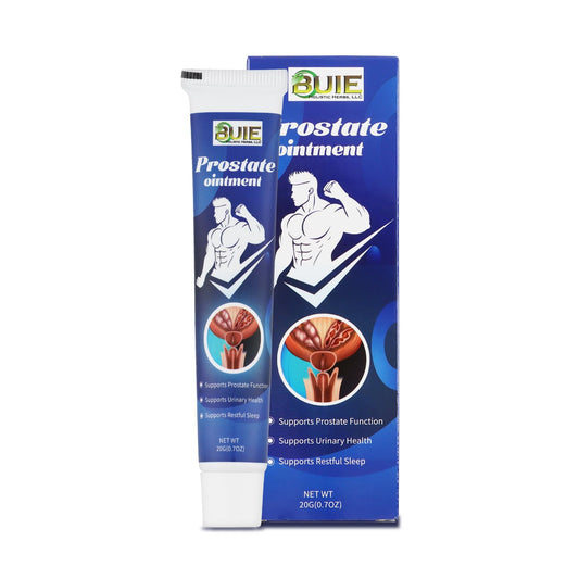BUIE Prostate Relief Cream bottle on white background