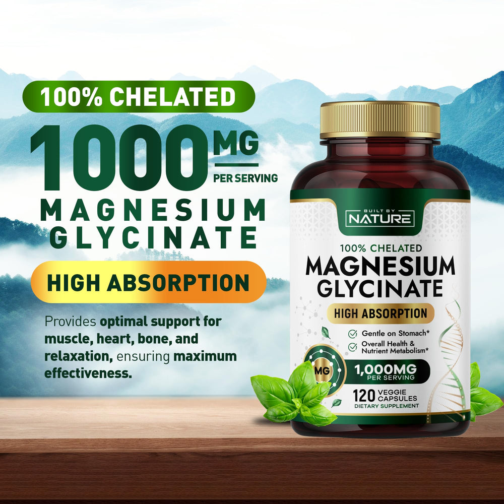 Two capsules of Magnesium Glycinate 1000mg