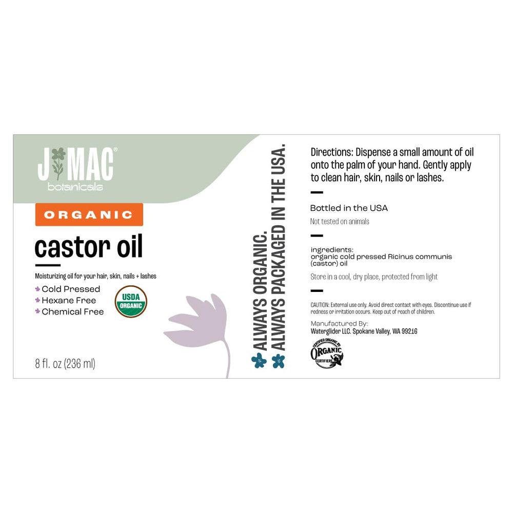 Bulk organic castor oil 8 oz