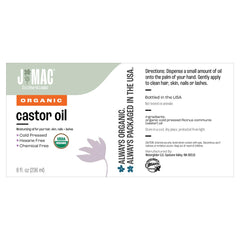 Bulk organic castor oil 8 oz