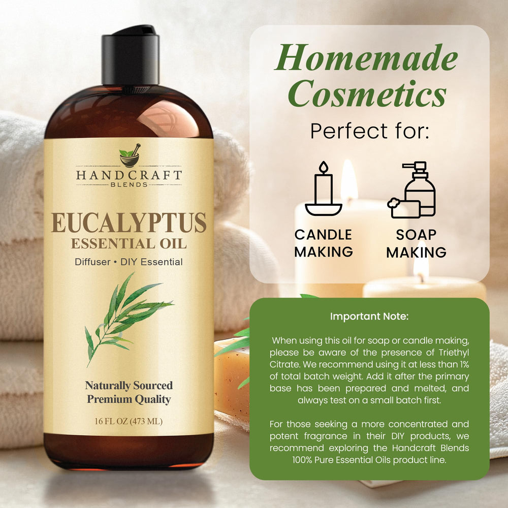 Bulk packaging of Handcraft Blends eucalyptus oil 16 oz