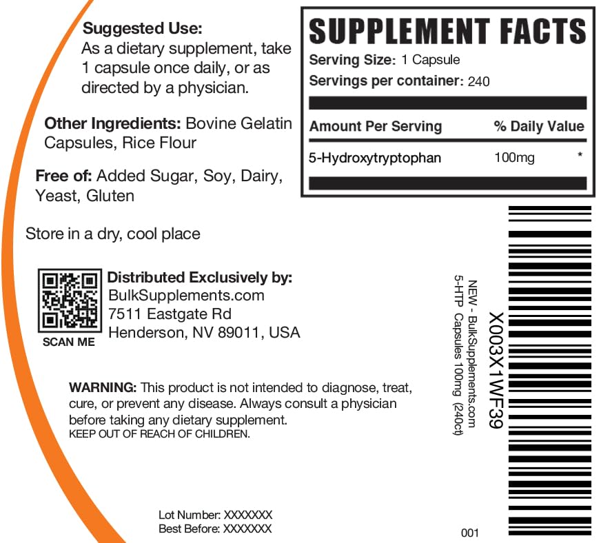 Lifestyle scene showing daily wellness routine with 5-HTP capsules