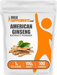American Ginseng Extract Powder 100g front view