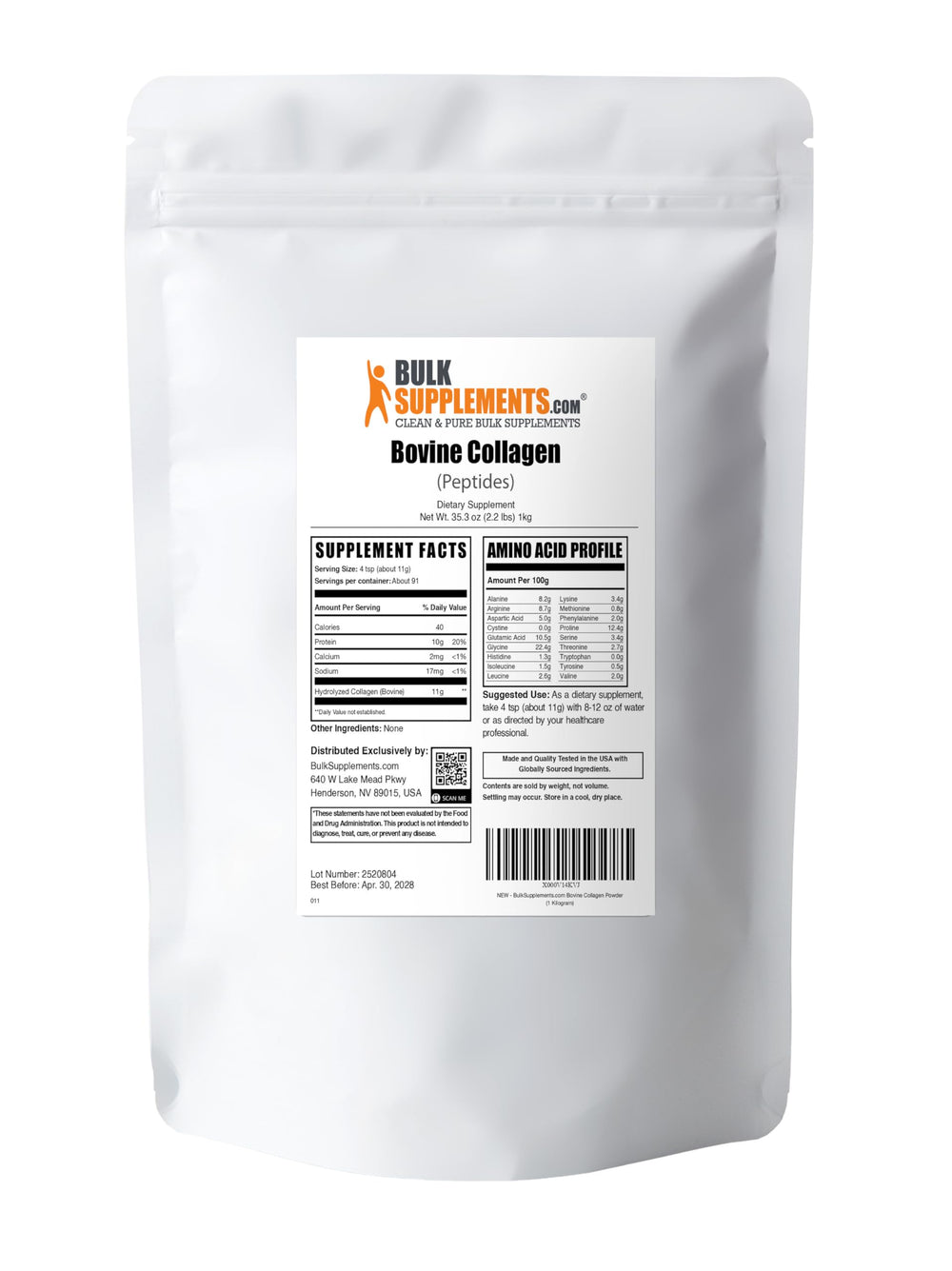 1kg packaging of collagen peptides