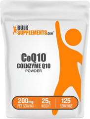 BulkSupplements CoQ10 powder, 25g pack, 200mg per serving