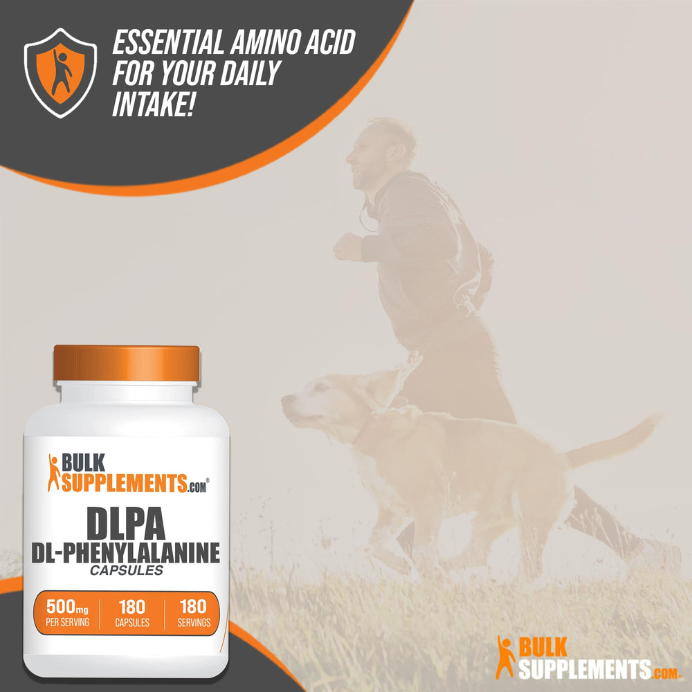 Ingredients panel for BulkSupplements DL-Phenylalanine capsules