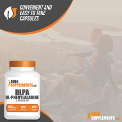 Packaging for BulkSupplements DL-Phenylalanine capsules