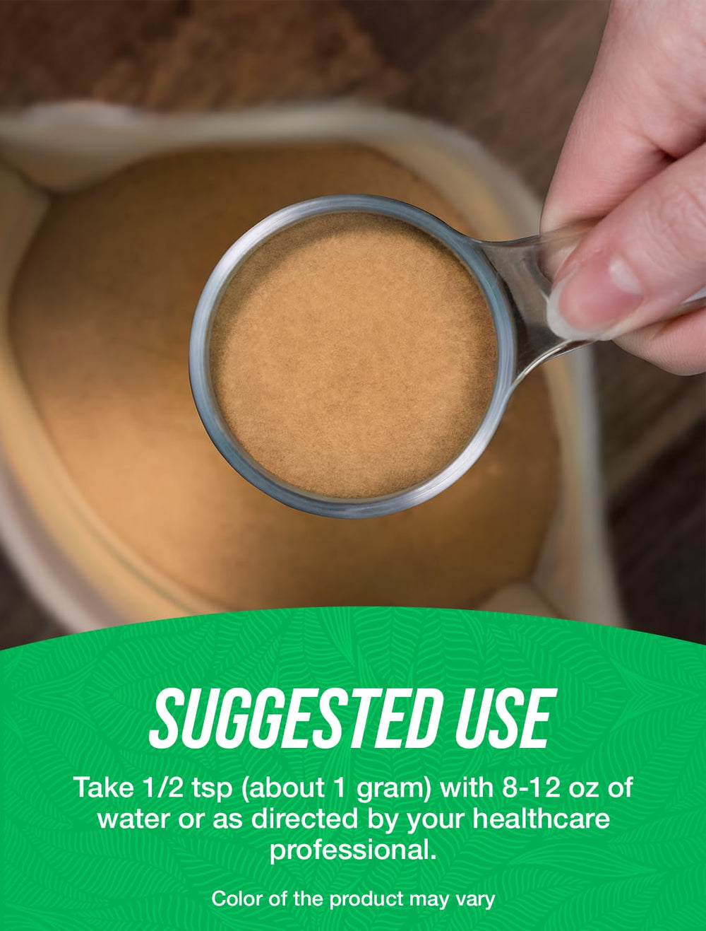 Close-up of flaxseed extract powder ingredients