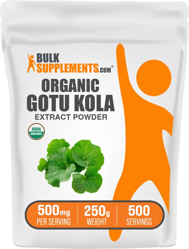 BulkSupplements Organic Gotu Kola Extract Powder - front label