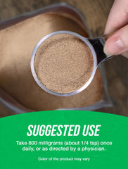 Label of BulkSupplements Green Coffee Bean Extract Powder
