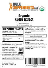 Quality assurance and cGMP facility banner for Kudzu Root powder