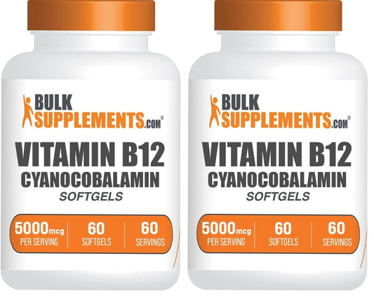Vitamin B12 5000 mcg softgels in Cyanocobalamin for energy support