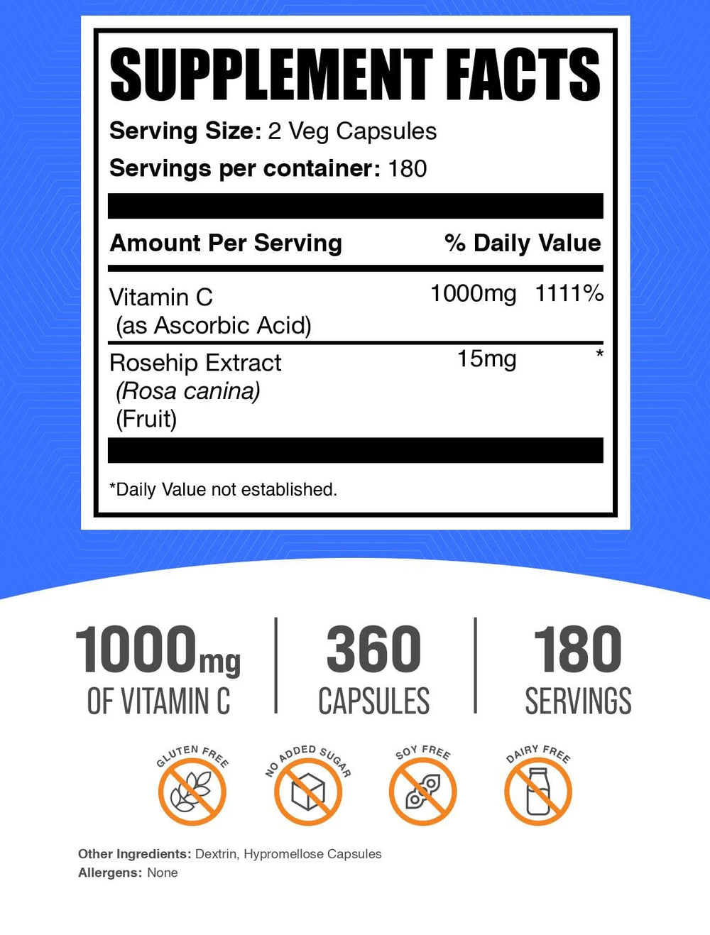 Two easy-to-swallow capsules per serving