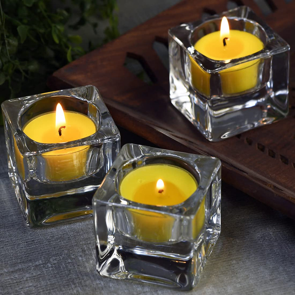 Bulk 24-piece tea candle set for decor and holders