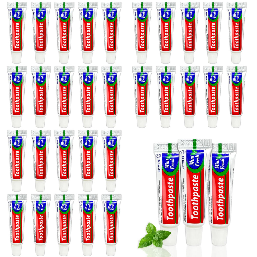 Bulk 200-piece travel size toothpaste display for hotel amenities