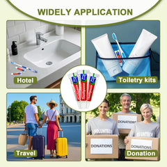 Bulk disposable toothpaste suitable for hotels, motels, and vacation rentals