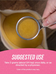Nutrition facts panel for monk fruit extract powder