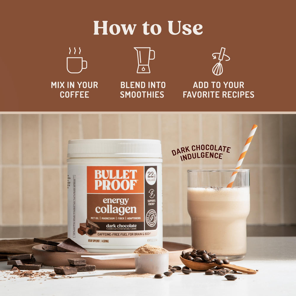 Bulletproof ginseng and cordyceps blend highlights adaptogens for focused, balanced energy