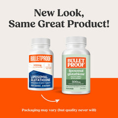 Close-up of Bulletproof Liposomal Glutathione Force capsules for convenient daily antioxidant intake.