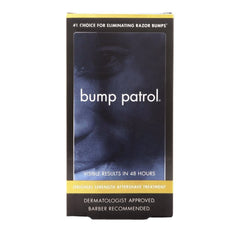 Bump Patrol Original Formula serum bottle for after-shave care calming irritation and smoothing skin.