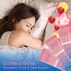 Product box and sachets of Bunkell Cortisol Powdered Drink Mix