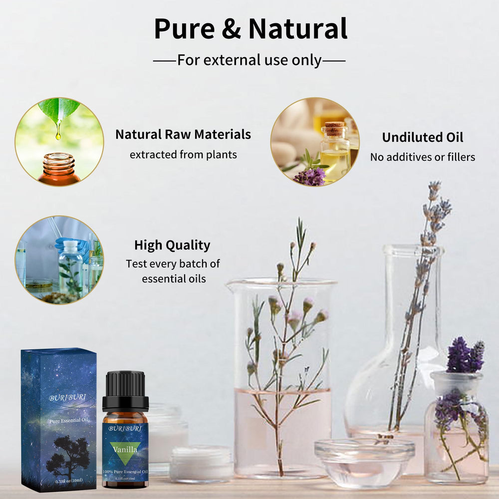 Amber glass bottle for BURIBURI essential oil