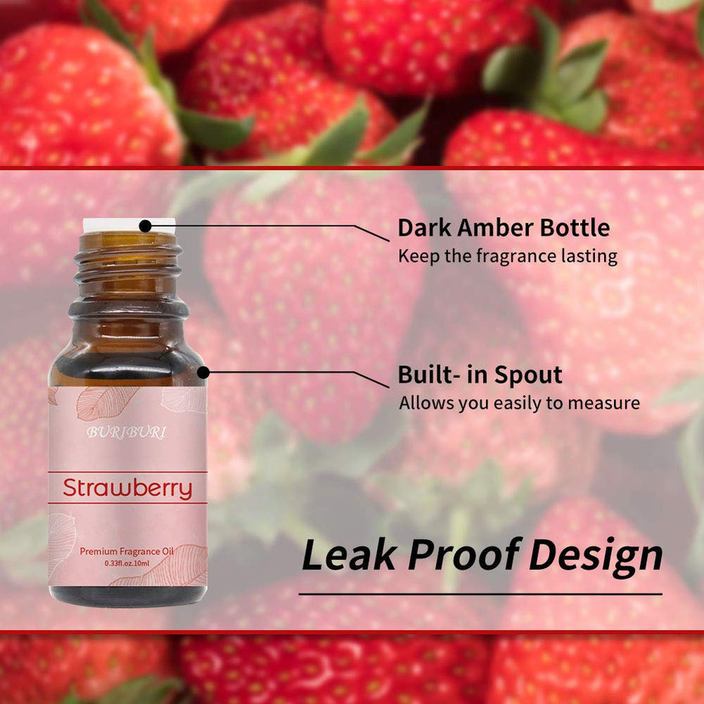 Strawberry essential oil bottle 10ml from BURIBURI Gift Set