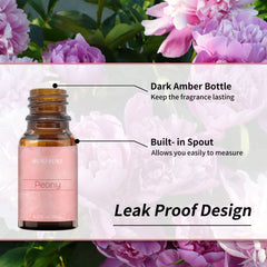 Amber glass bottles protecting essential oils