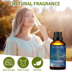 Vanilla essential oil used in diffusers and burners