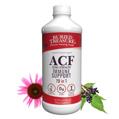 Bottle of Buried Treasure ACF Extra Strength Immune Support 16 oz