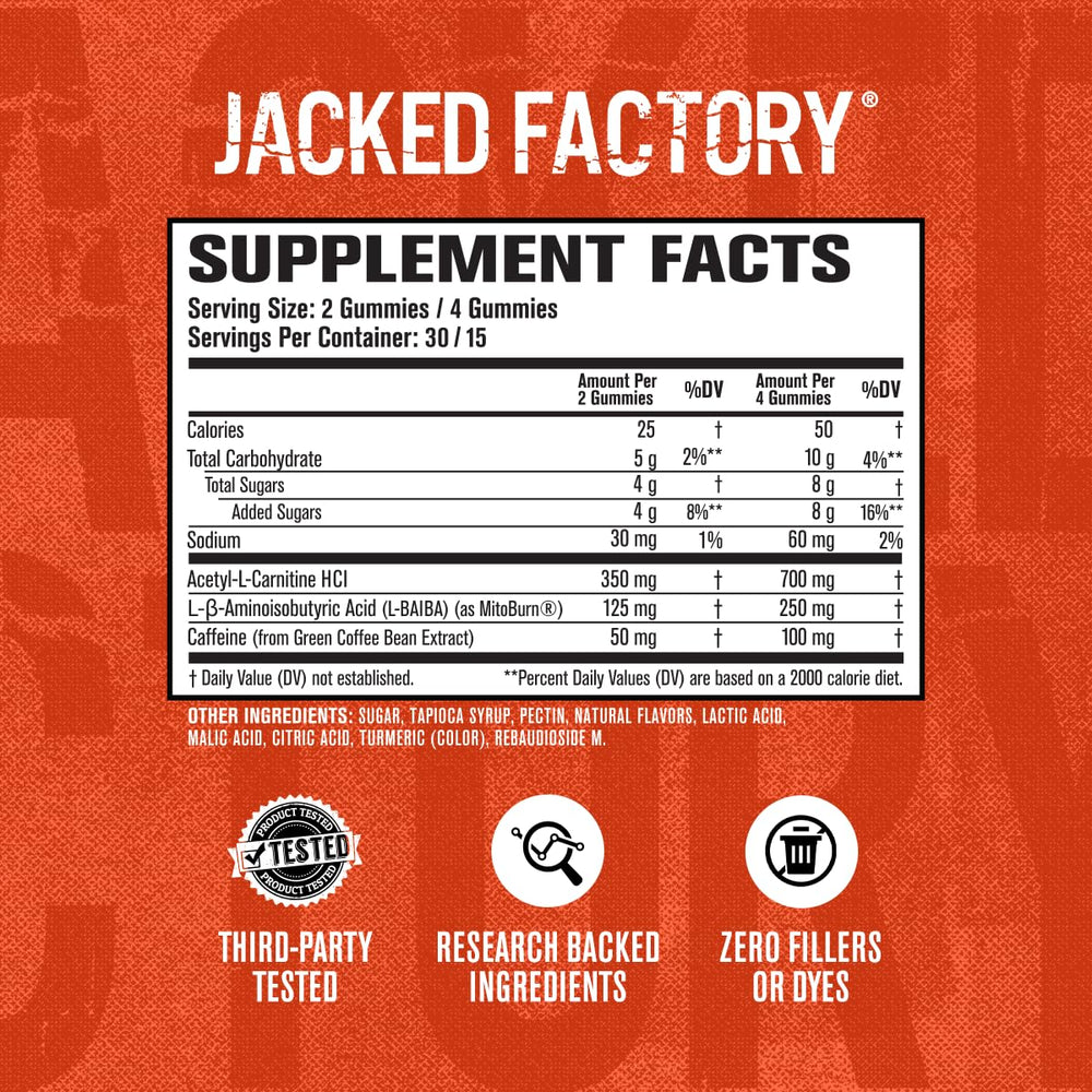 Back of bottle showing supplement facts (illustrative)